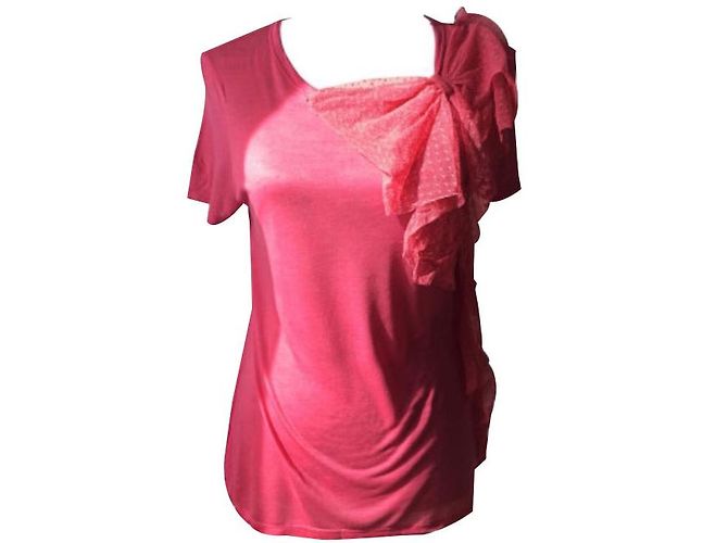 Camiseta Red Valentino Frambuesa de Algodón Fucsia