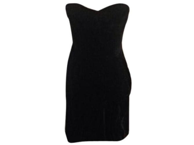 Marc by Marc Jacobs Kleid aus schwarzem Samt Bustier