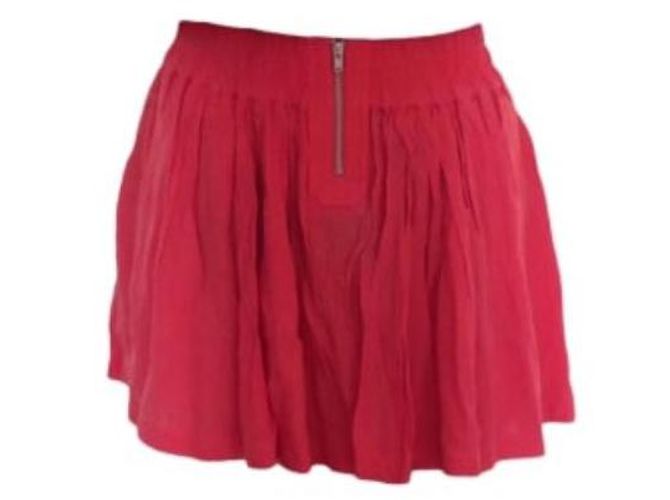 Falda Skater Iro Coral de Algodón Fucsia