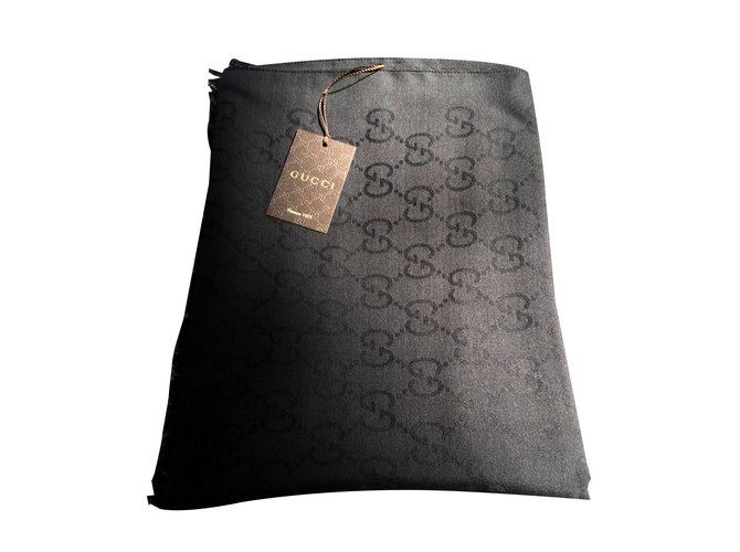 GUCCI Sciarpa grande monogram GG marrone - Borse Last Minute