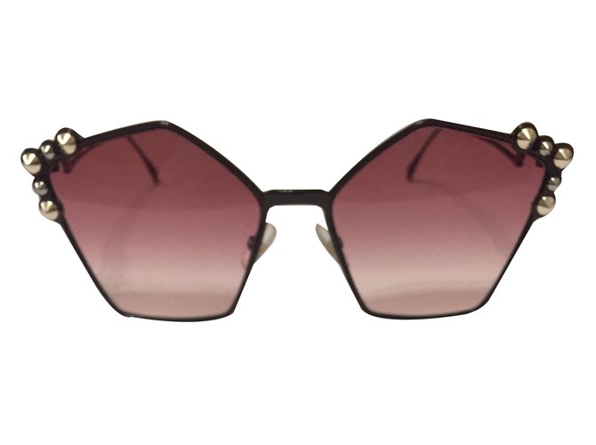 Fendi Sunglasses Black Metal  ref.84488
