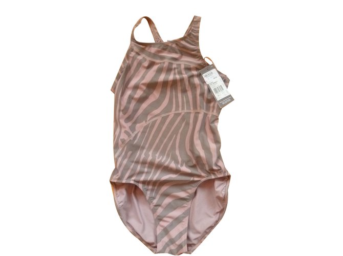 Stella McCartney 1 Stück Badeanzug für Adidas Pink Khaki Polyester Elasthan  ref.84491
