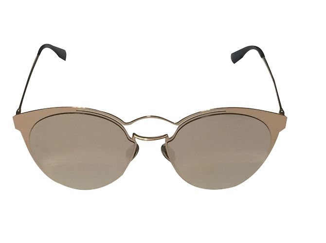 Gafas de sol Christian Dior de metal oro rosa