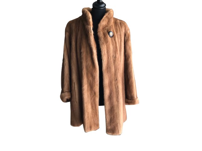 Autre Marque Light brown mink fur coat  ref.84575
