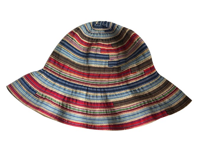 Autre Marque multicolored soft hat wind and sun Multiple colors Polyester  ref.84593