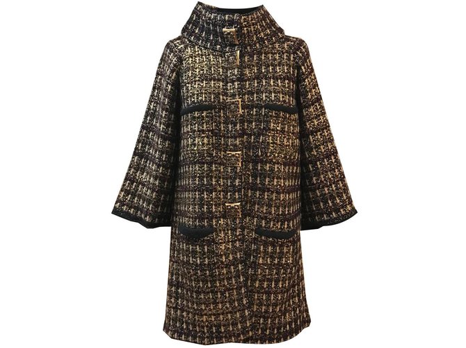 Chanel coat from legendary byzantine collection Brown Cashmere Wool  ref.84616