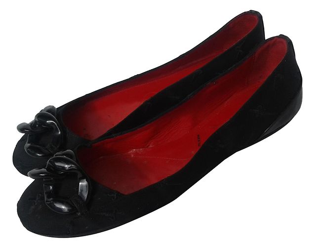 Bailarinas Cesare Paciotti Negras de Tela 37 Negro