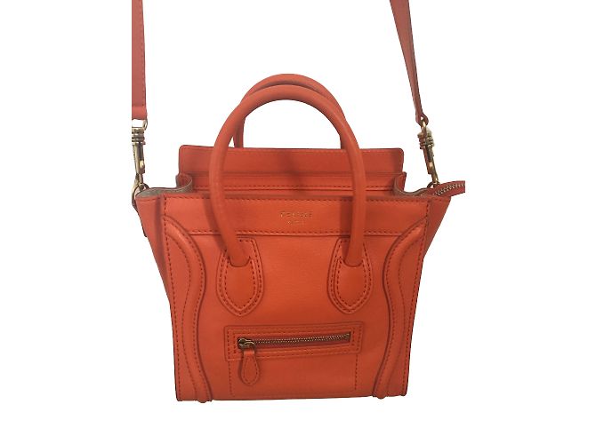 Céline Maleta de equipaje modelo nano Naranja
