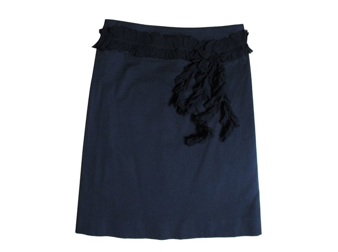 Chloé Skirt Black Cotton  ref.84715