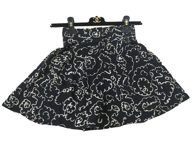 Chanel Shorts Coton Noir  ref.84719