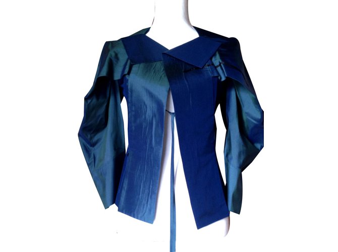 Vivienne Westwood Jackets Blue Silk  ref.84794