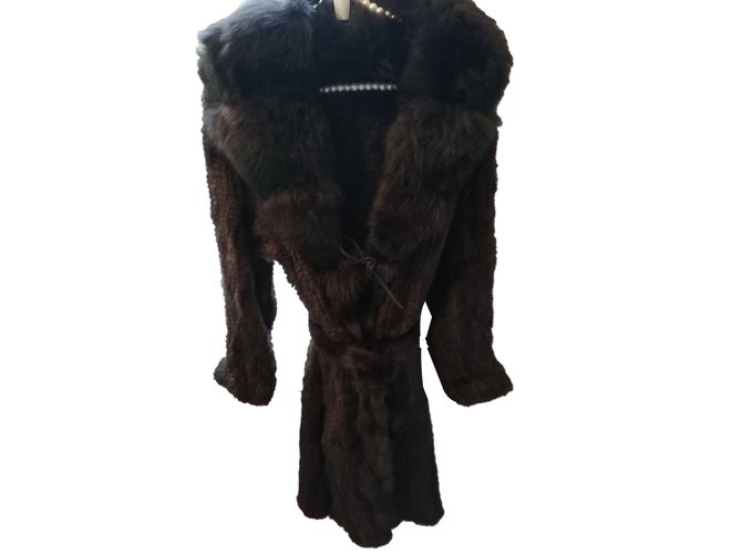 Autre Marque Coats Brown Fur  ref.84825