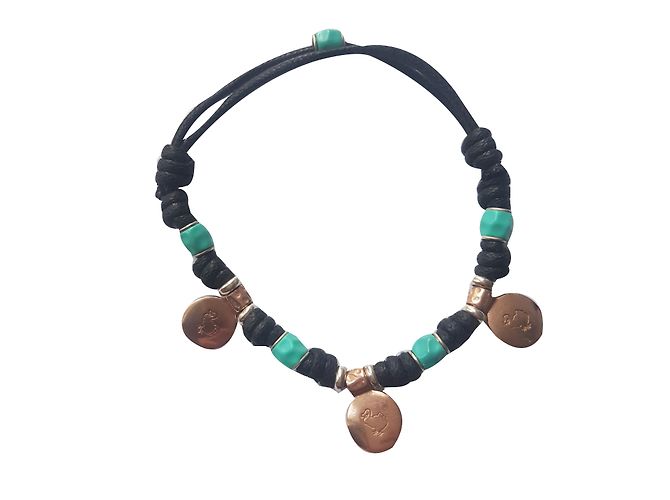 Dodo Pomellato Bracelets Black Copper Turquoise