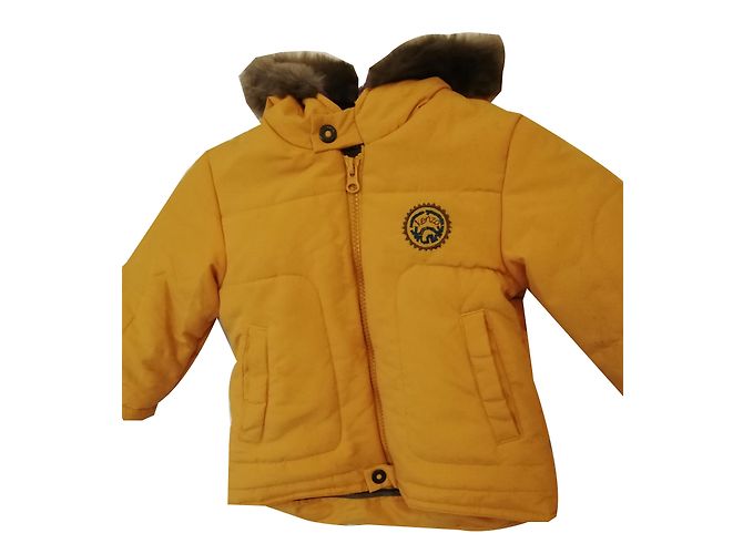 Veste Kenzo Garçon Moutarde avec Capuche