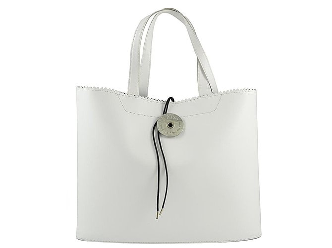 Maison Martin Margiela Tote White Leather  ref.84891