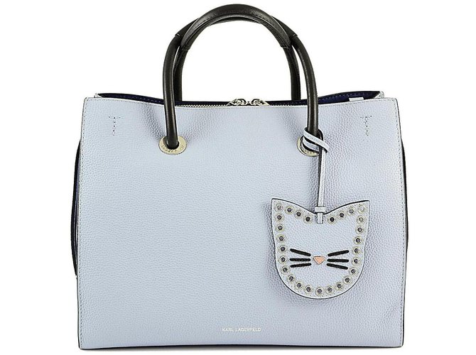 Karl Lagerfeld Handbag Light blue Leather  ref.84892