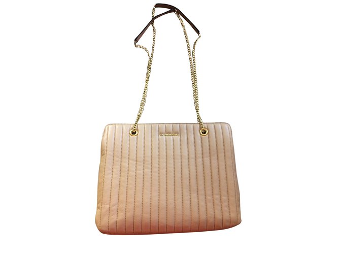 La Bagagerie Hand bags Beige Leather  ref.84907