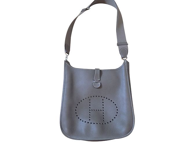 Hermès Bolsa Evelynne Taupe