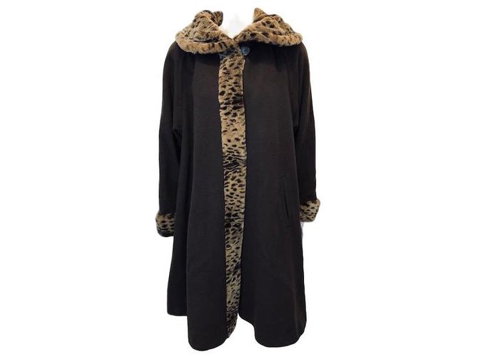 Autre Marque Coats (no brand) Dark brown Wool  ref.84923