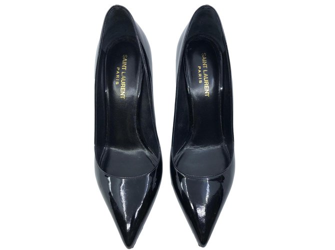 Yves Saint Laurent Heels Black Patent leather  ref.84977