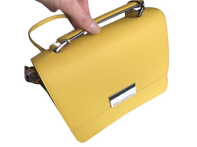 Karl Lagerfeld Hand bags Yellow  ref.85002