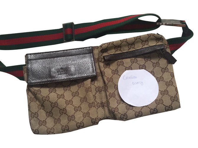 Gucci Bum bag Beige Cloth  ref.85028