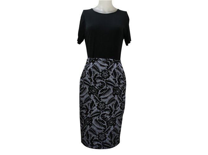 Autre Marque Skirts Black Blue Grey Polyester Elastane Polyamide  ref.85074