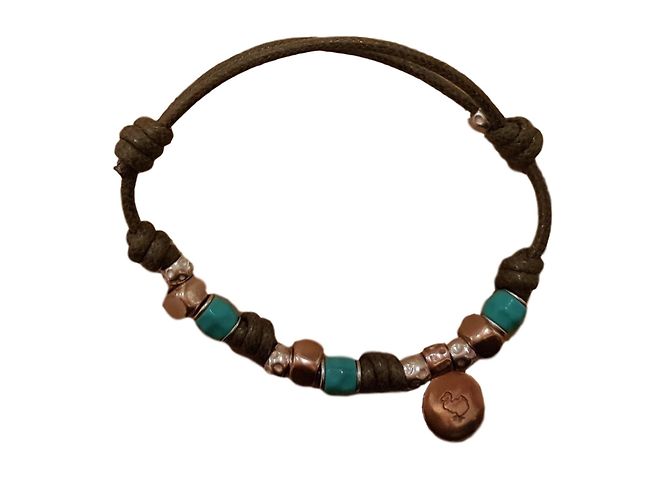 Dodo Pomellato Braccialetto dodo Blu Cachi Bronzo