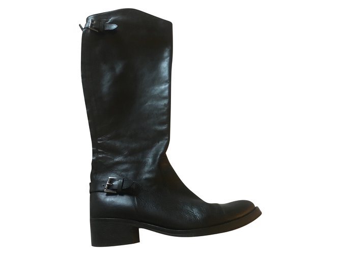 Autre Marque Pastelle boots Black Leather  ref.85245