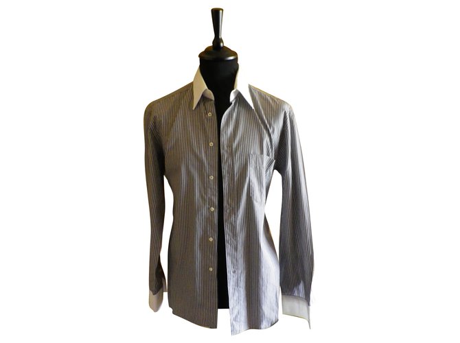 Valentino Shirt Grey Cotton  ref.85273