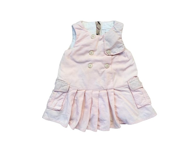 Burberry Girl's dresses Pink Cotton  ref.85274