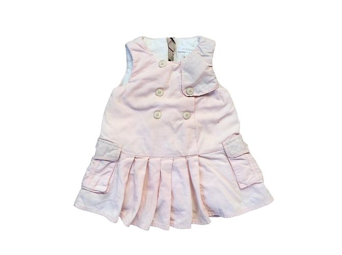Vestido Burberry Rosa de Algodão 6 Meses