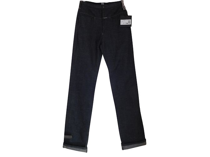 Marithé et François Girbaud Jeans Retos Pretos de Algodão