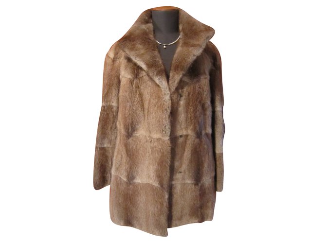 Autre Marque Coats Light brown Fur  ref.85339