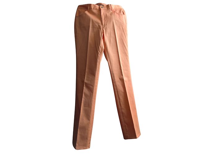 Calças Ralph Lauren de algodão coral
