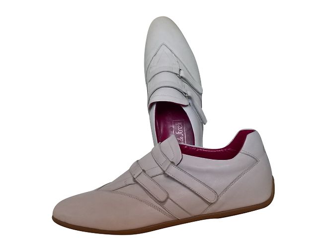 Olivier Streli White Leather Trainers 39IT