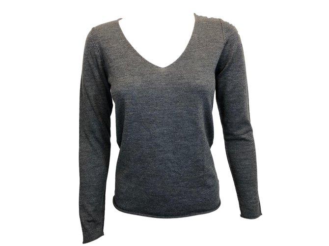Zadig & Voltaire Pullover Grau Wolle  ref.85423