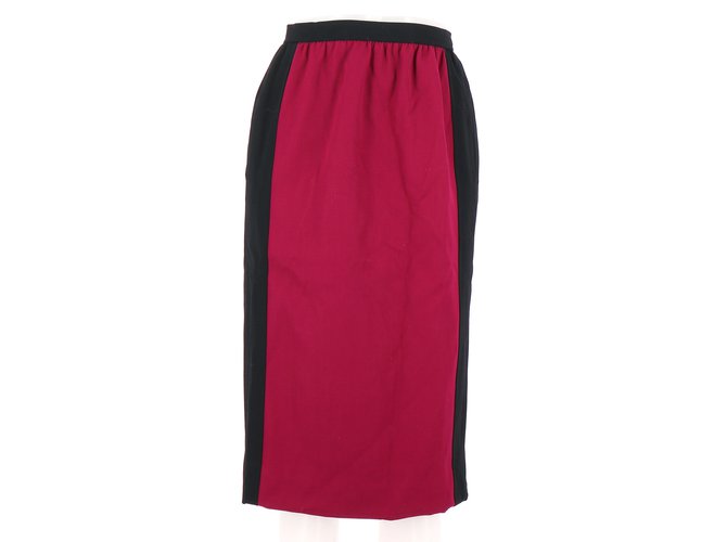 Yves Saint Laurent Skirts Pink Wool  ref.85527