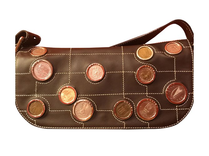 Céline shoulder bag Brown Leather  ref.85450