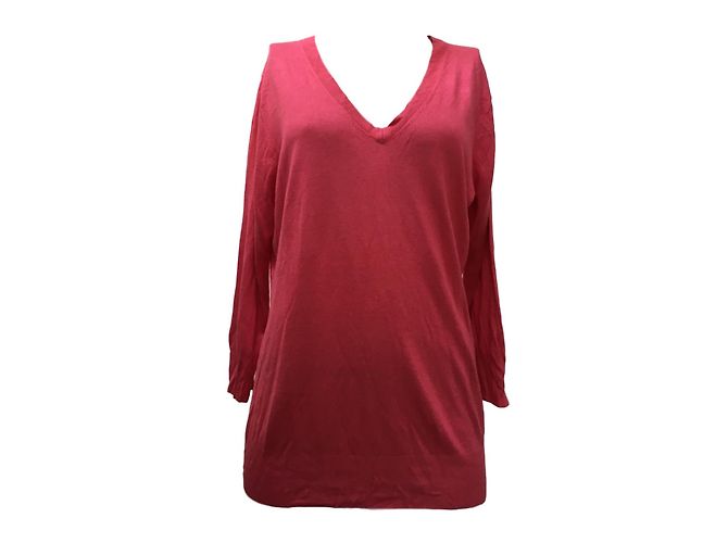 Autre Marque Rosa Pullover aus Bambus und Kaschmir L Pink