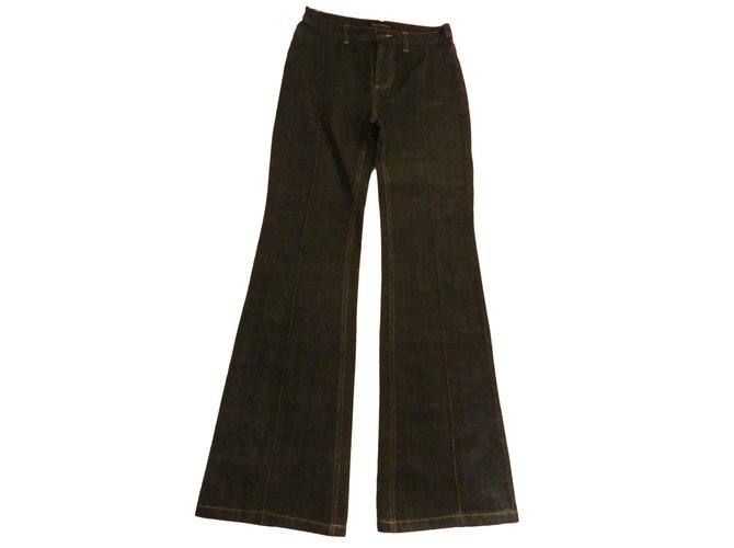 Tara Jarmon jeans Nero Cotone  ref.85787