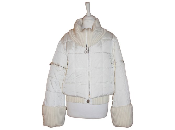 Chanel Vintage Ski Jacket White Polyamide  ref.85919