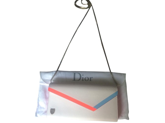 Dior Wallets White Leather  ref.85987