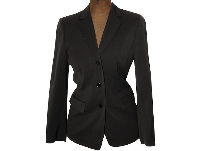 Calvin Klein Wollblazer Grau Anthrazitgrau