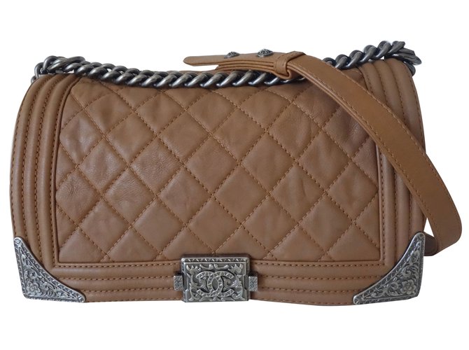 Chanel Boy bag Caramel Leather  ref.86016