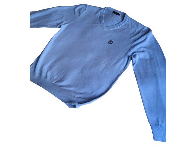 Autre Marque Pull Coton Bleu clair  ref.86041