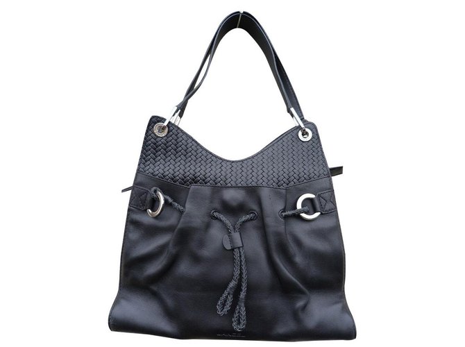 Lancel Handbags Black Leather ref.86065 Joli Closet