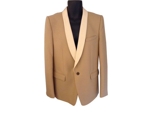 Dries Van Noten Blazer Beige Cream Wool  ref.86077