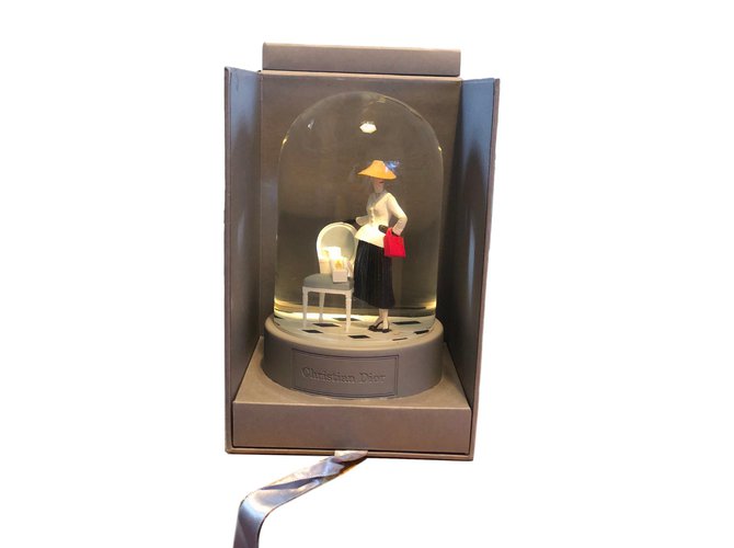 Christian Dior Snow globe Grey Glass  ref.86108