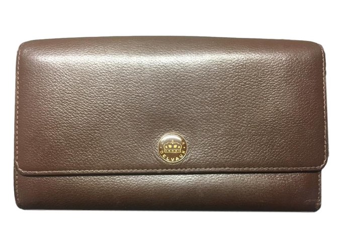 Delvaux Purse Brown Leather  ref.86127